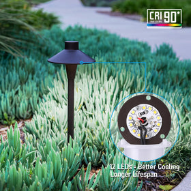 LEONLITE hat-shape design adds refined curb appeal.