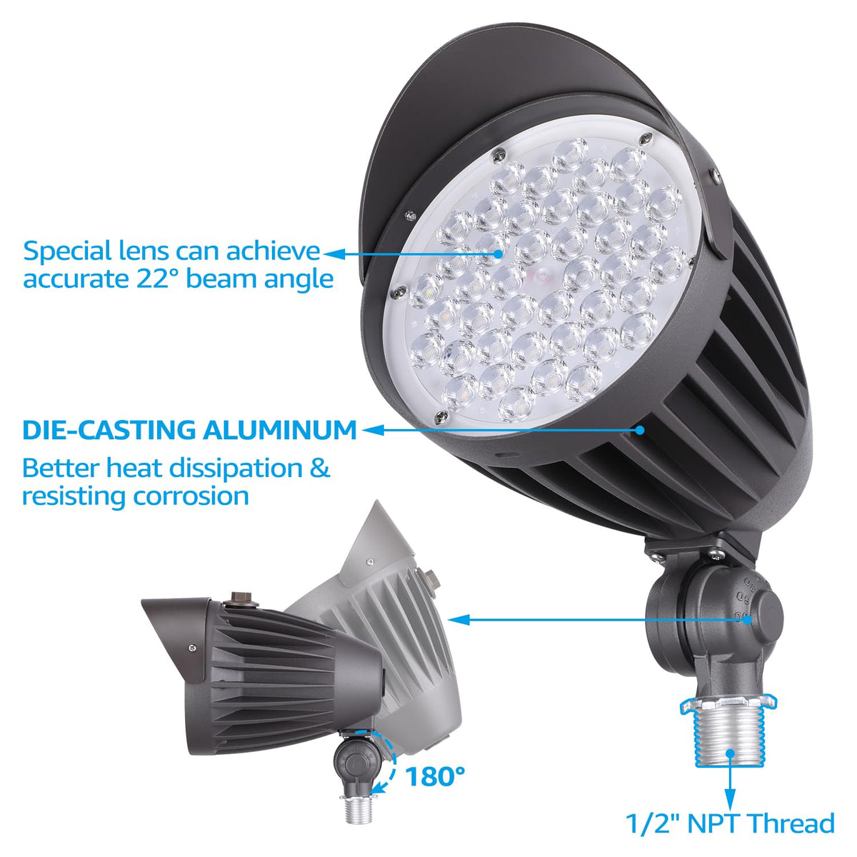 LEONLITE weatherproof outdoor light withstands elements while delivering consistent performance.