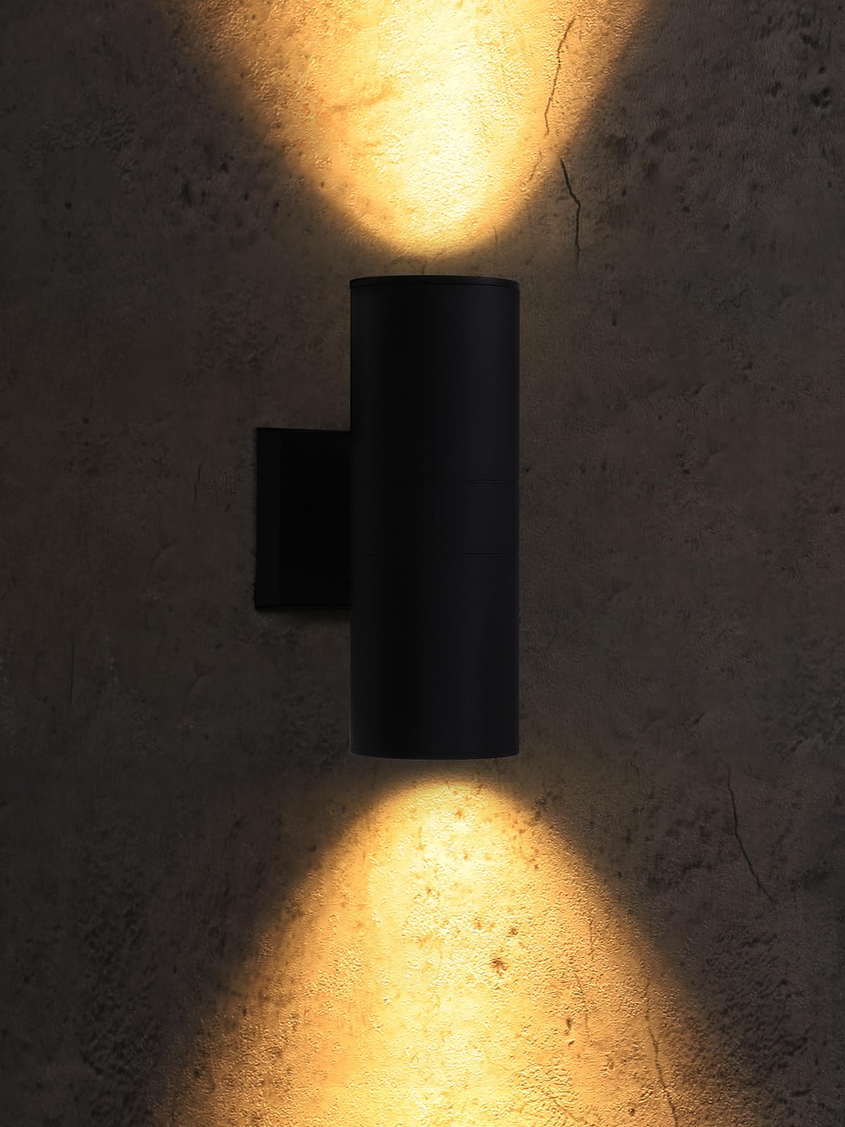 LEONLITE weatherproof outdoor wall light with frosted aluminum finish.