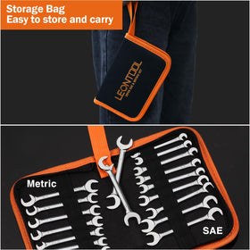 LEONTOOL storage pouch keeps wrenches organized and portable