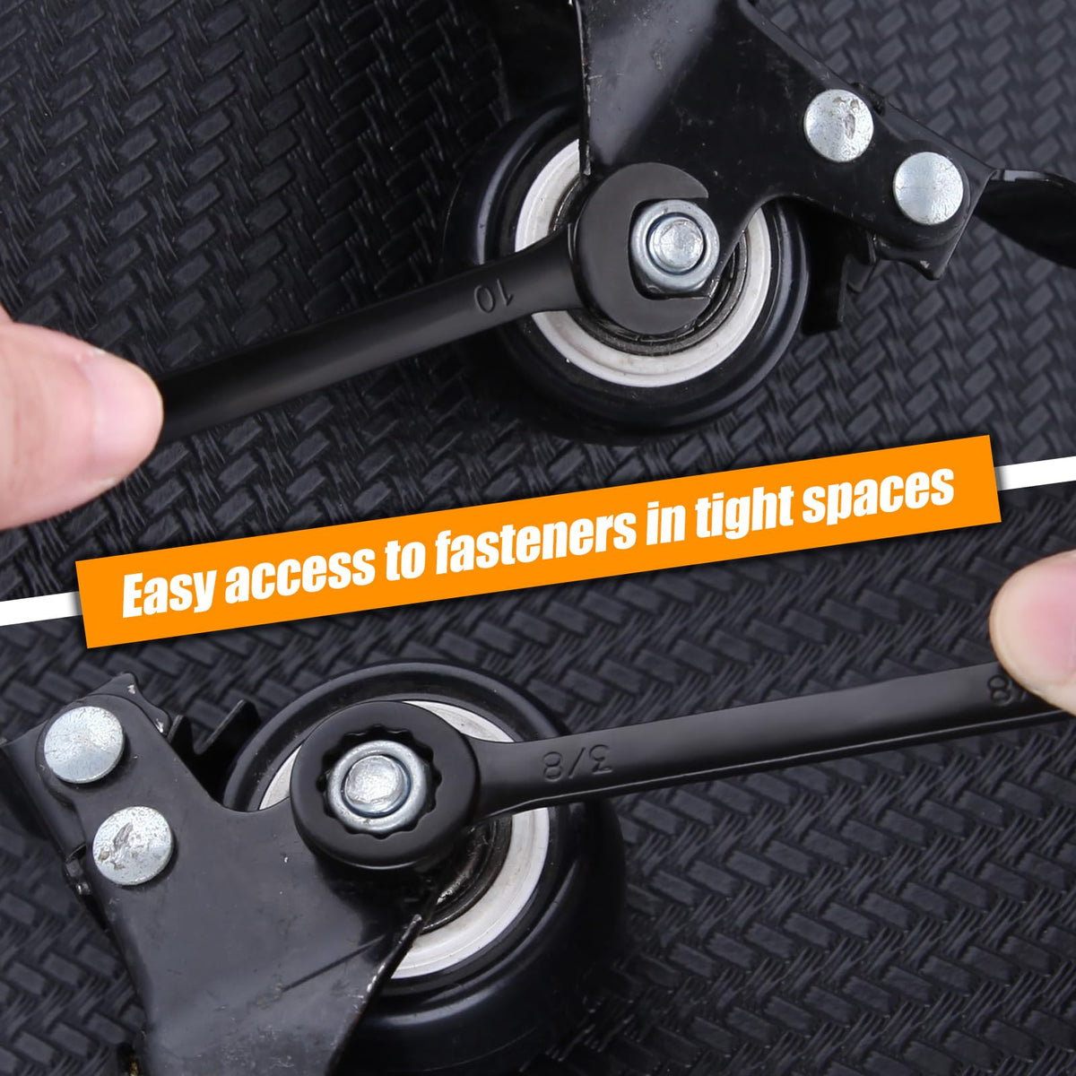 Heat-treated high carbon steel delivers durability for daily automotive and hobby tasks.