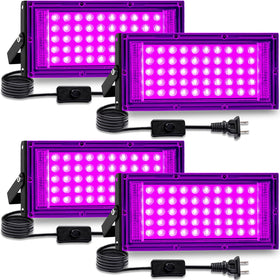 LEONUOANG 50W black light front view for vibrant glow party effects.