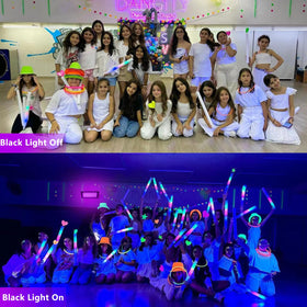 LEONUOANG 50W black light wall posters glow under UV.