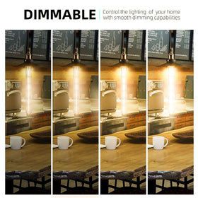 11.8 inch tubular bulb highlights pendant lighting with even illumination.