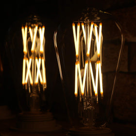 Leools decorative bulbs suit bars, cafes, showrooms seeking vintage charm.
