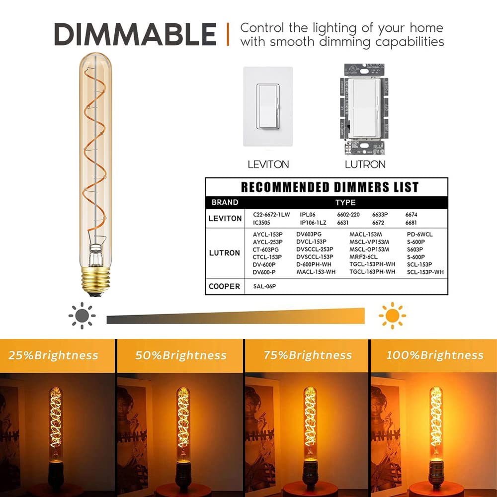 Leools dimmable LED bulb demonstrates smooth dimming without hum