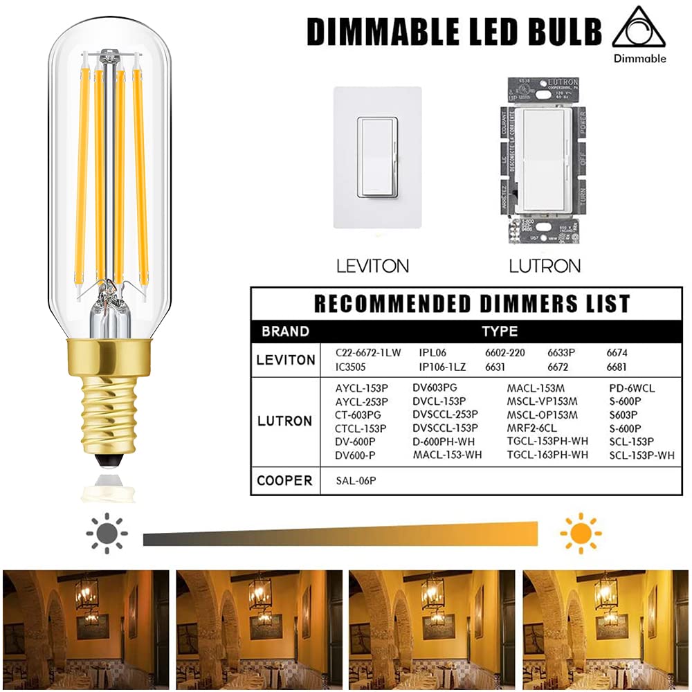 Dimmable 0-100% with common dimmers ensuring adaptable lighting