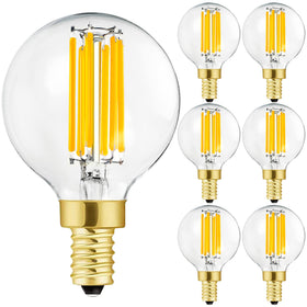 Leools e12 LED globe bulb with dimmable 6W for cozy ambiance