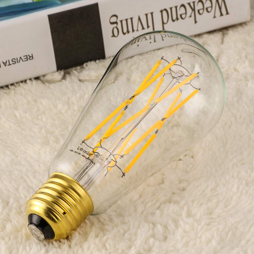 Leools Edison bulb dimmable for smooth transitions with compatible dimmers.