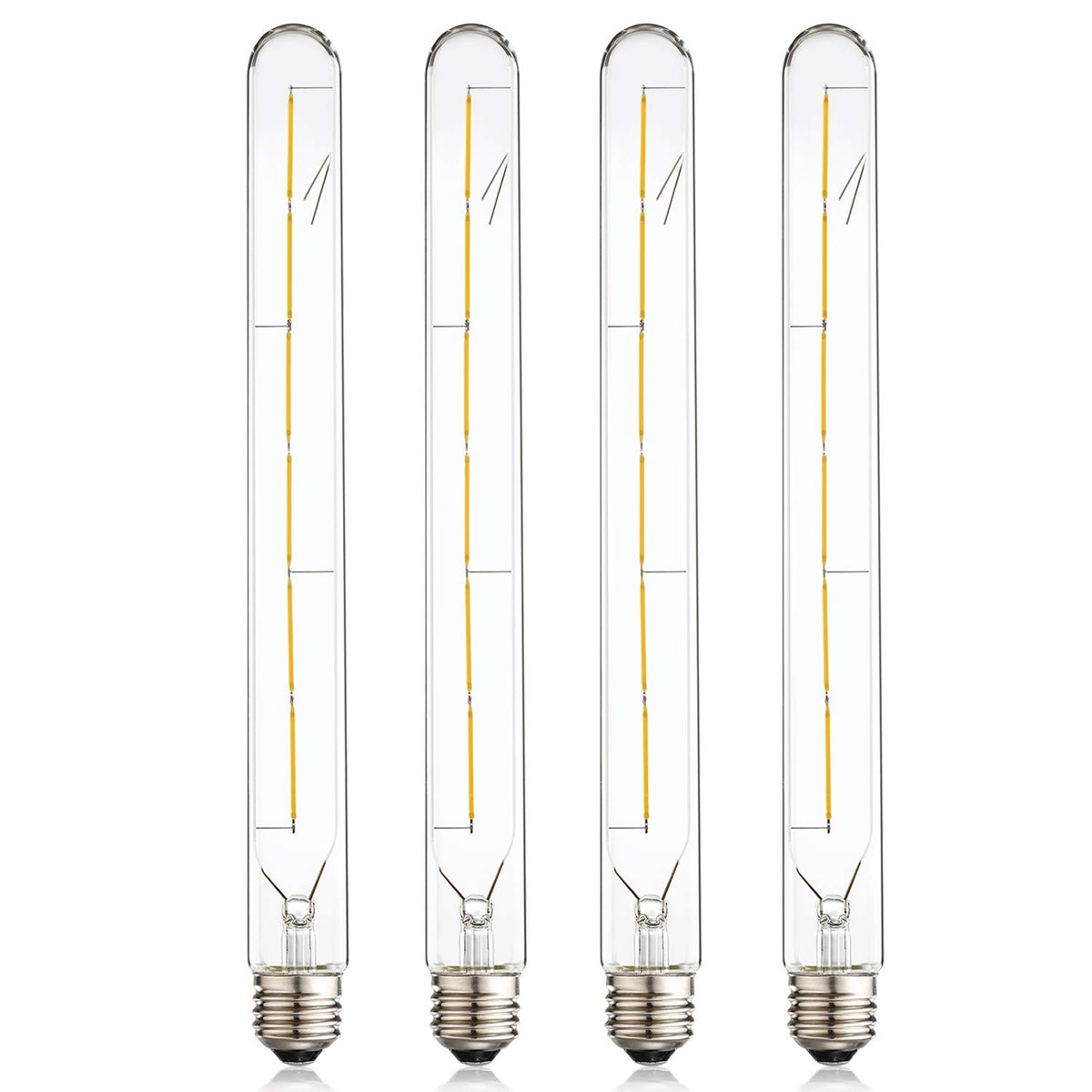 Leools vintage LED filament bulb T300 with amber glow for cozy ambience.