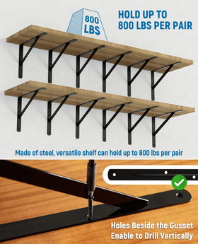 LEOPO floating wall shelf setup using brackets for organized space.