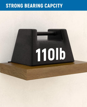 LEOPO brackets fit wood, glass, and metal shelves for versatile setups.