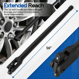 Leorossy 3/8-inch drive end enables quick socket changes in tight spaces.