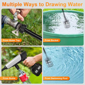 LEOTER water draw from bucket, faucet, pool, or lake.