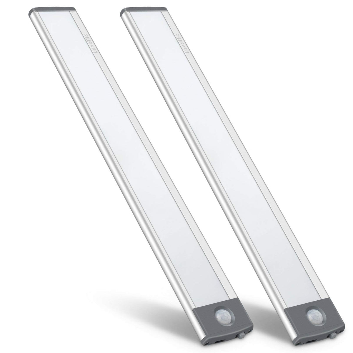 LEPOTEC LED motion sensor light under cabinet for soft, bright task lighting.