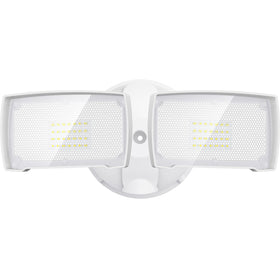 LEPOWER 3000LM outdoor flood light front view showing broad driveway illumination