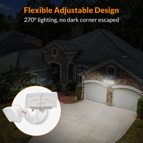 LEPOWER IP66-rated waterproof exterior light with aluminum housing