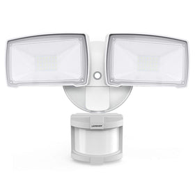 LEPOWER 30W security light for front door installation improves nighttime visibility.