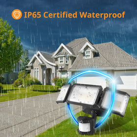 LEPOWER 220-degree beam spreads light further for wide coverage
