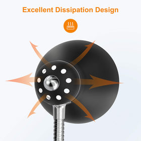LEPOWER black finish complements desks with subtle, stylish decor.