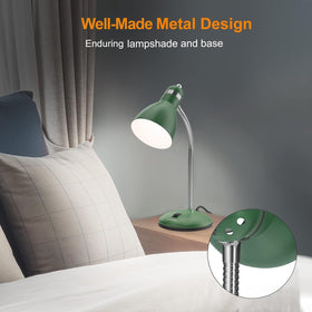 LEPOWER gooseneck lamp allows flexible angle for study sessions.
