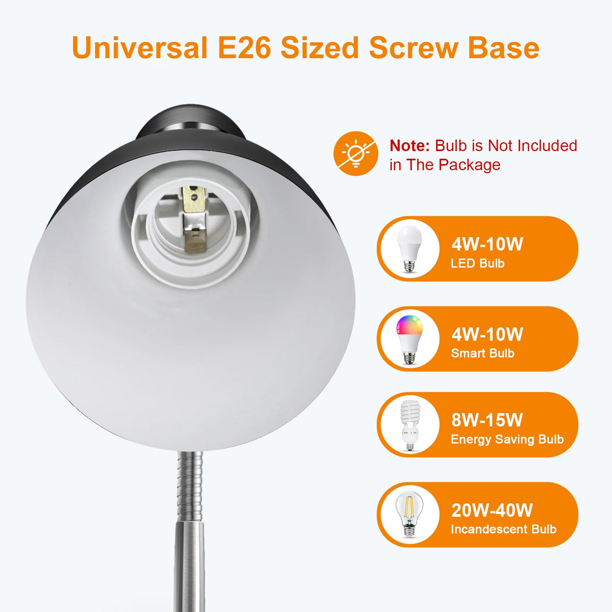 LEPOWER on/off switch on base enables quick control.