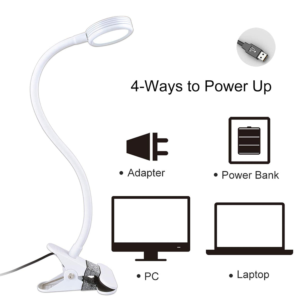 LEPOWER eye-friendly soft lighting reduces glare during reading