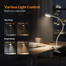LEPOWER gooseneck allows angled reading for comfortable viewing
