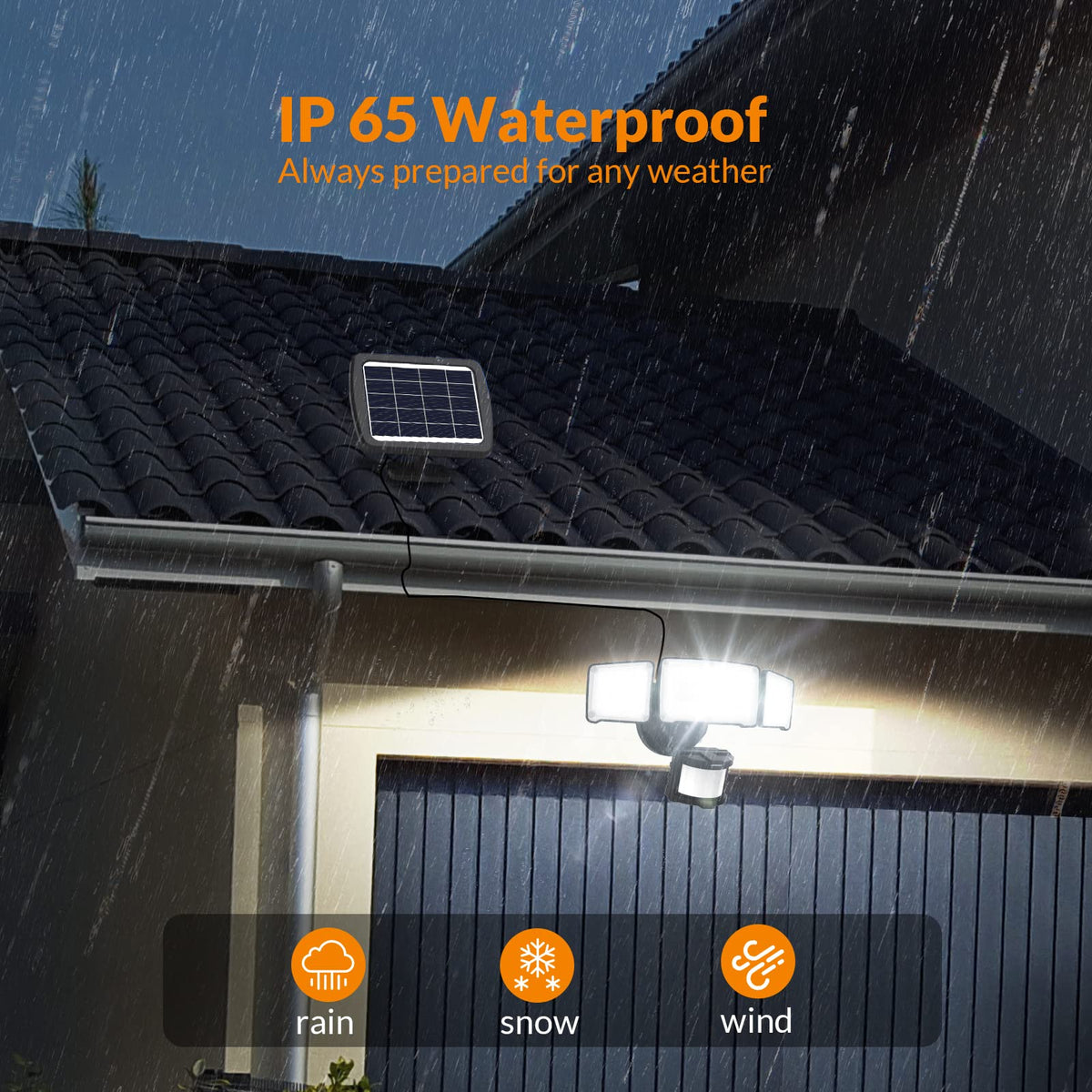 LEPOWER 15-foot cable enabling flexible porch or garage mounting