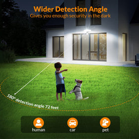 LEPOWER IP65 waterproof design withstands rain and snow for year-round reliability