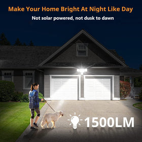 LEPOWER flood light side tilt shows adjustable coverage for corners.
