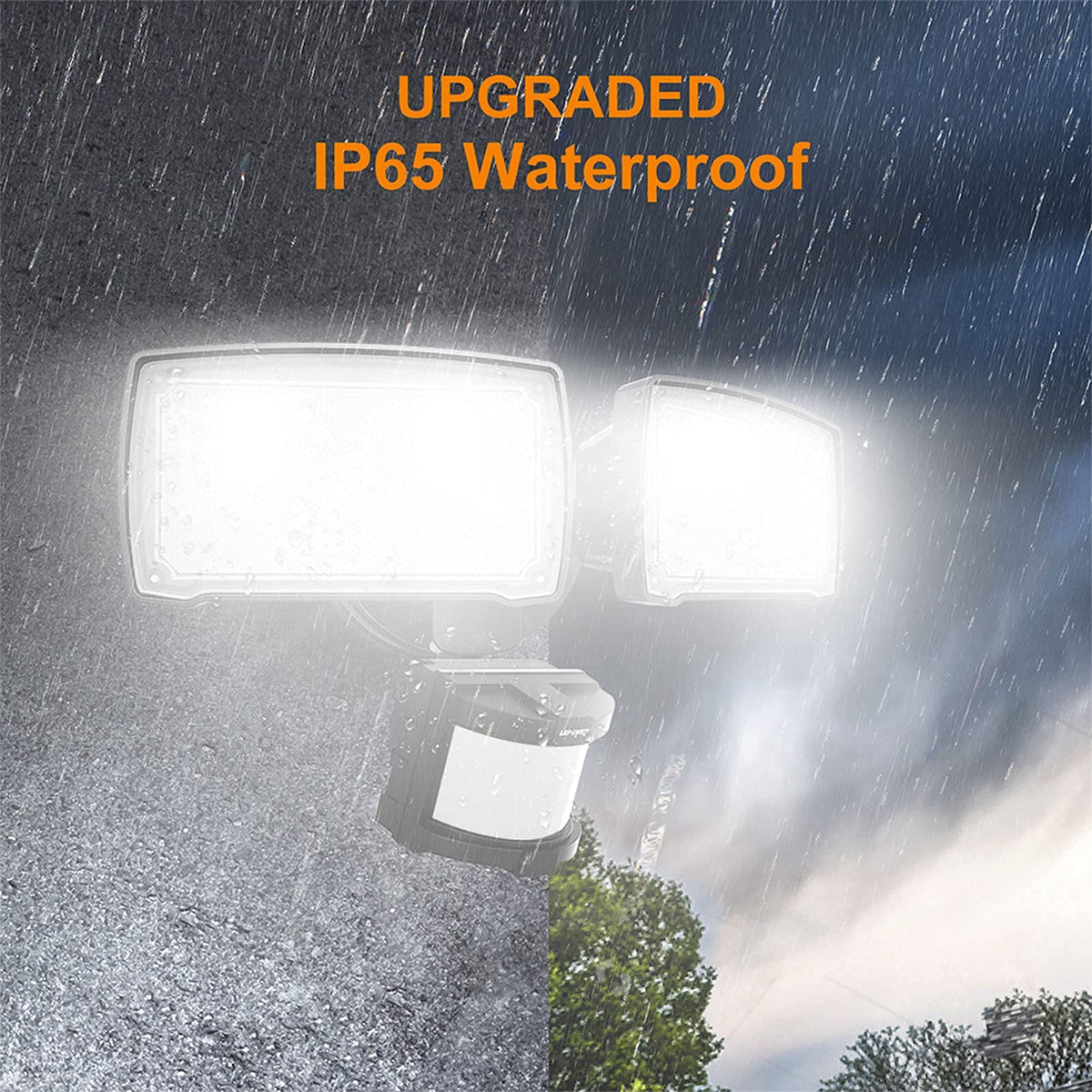 LEPOWER 72-foot motion sensing range detects movement clearly.