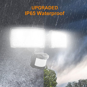 LEPOWER 72-foot motion sensing range detects movement clearly.