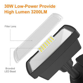 LEPOWER wall-mount installation illustration shows easy wiring steps.