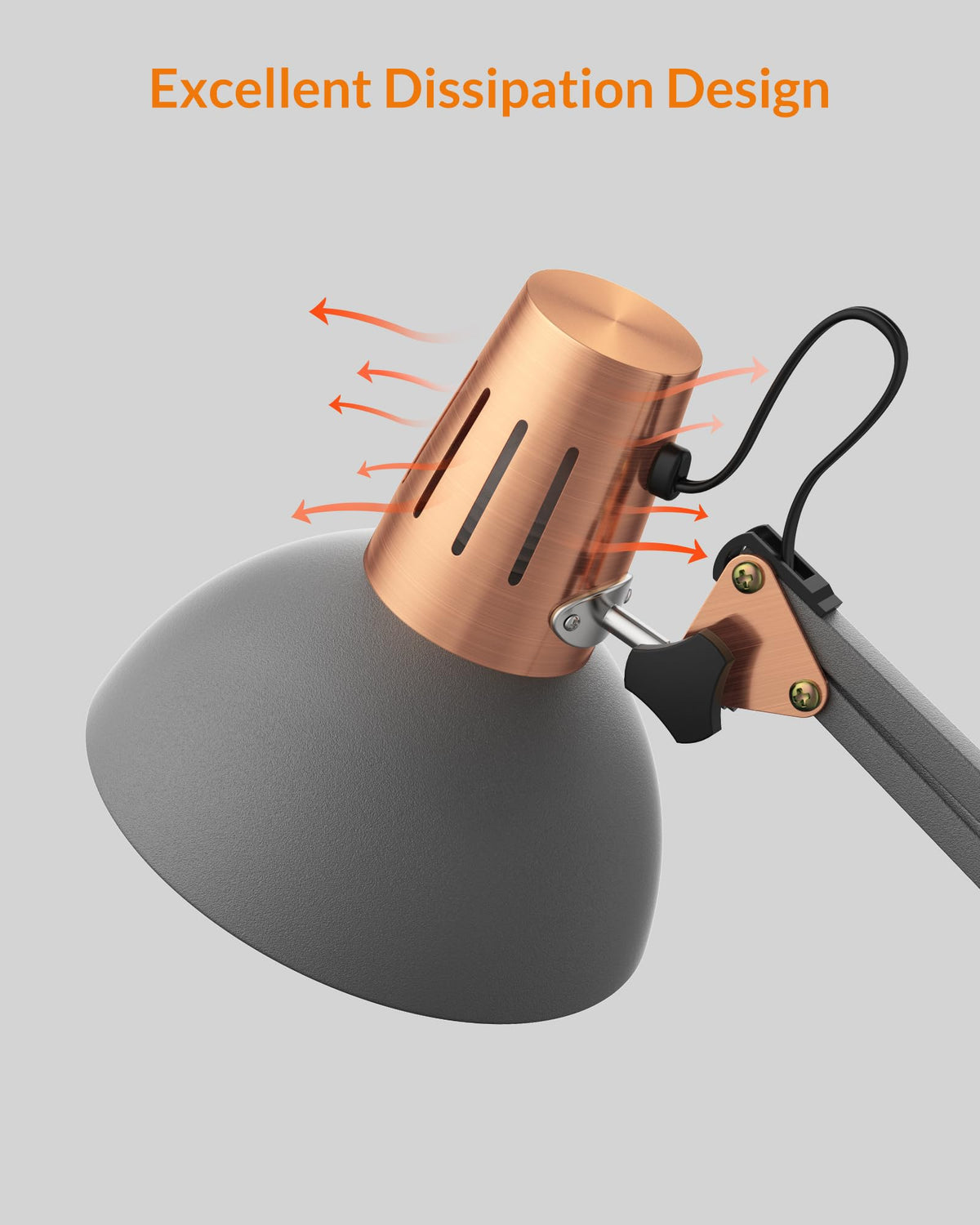LEPOWER office setup shows a compact, space-saving lighting solution.