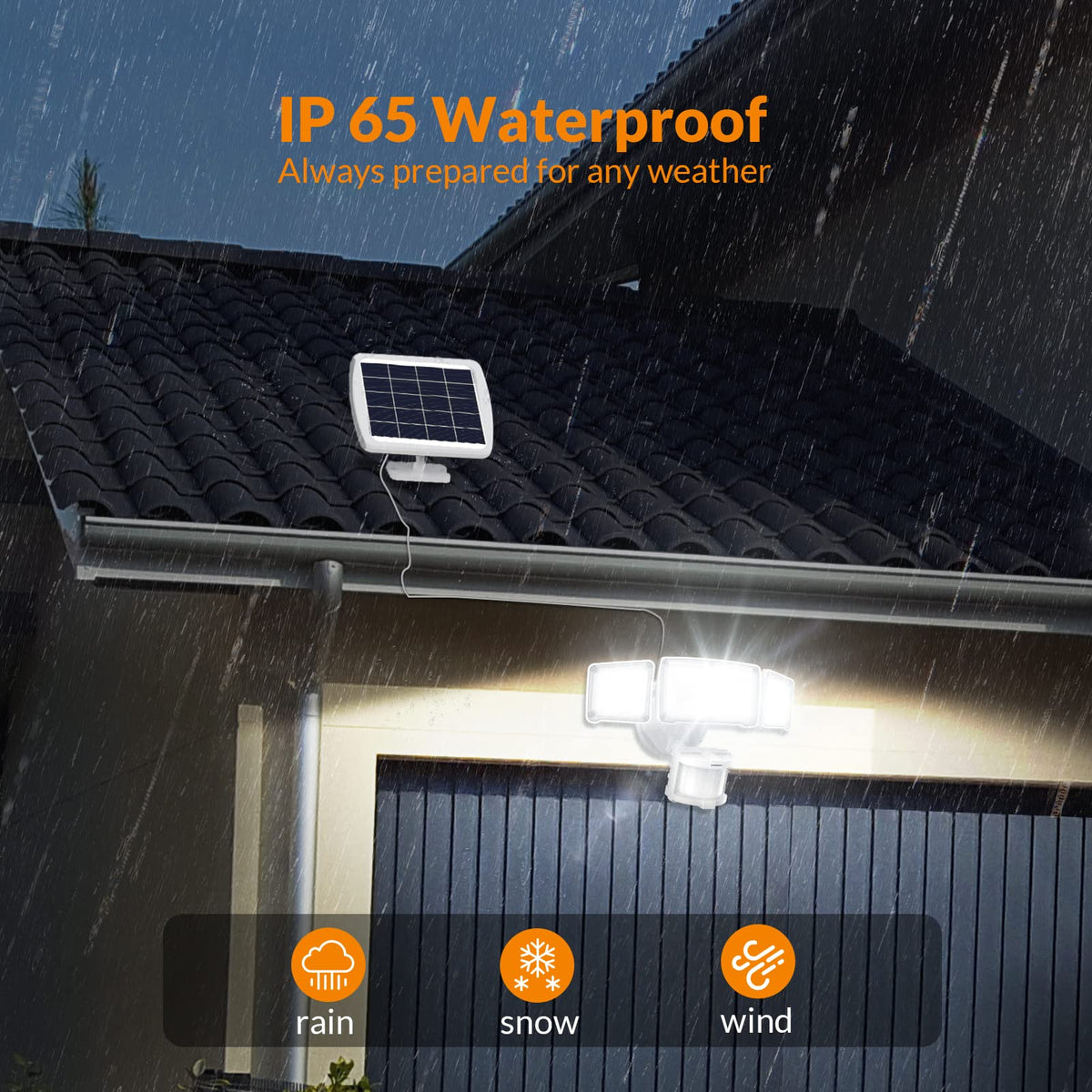 LEPOWER motion sensor detection range up to 72 feet detects movement effectively