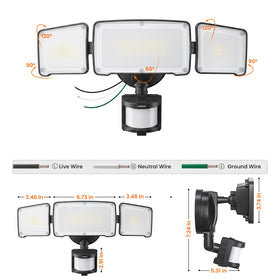 LEPOWER ideal porch, driveway, and backyard lighting solution.