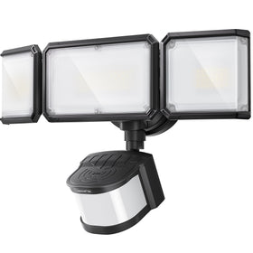 LEPOWER-TEC outdoor light with 240° coverage for wide-area safety