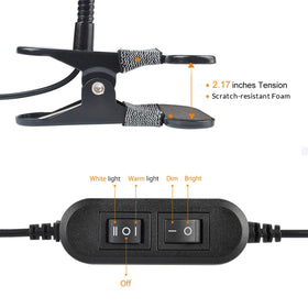 LEPOWER adapter included powering the clip light