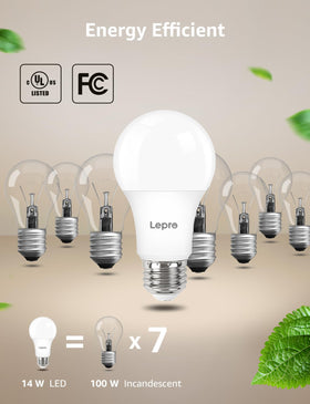 Lepro dimmable range from 10% to 100% for mood and task lighting