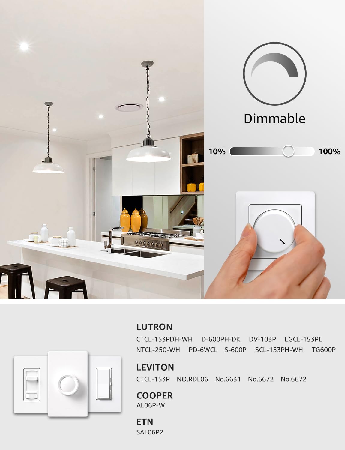 Lepro bulbs with E26 base fit standard fixtures for versatile home use