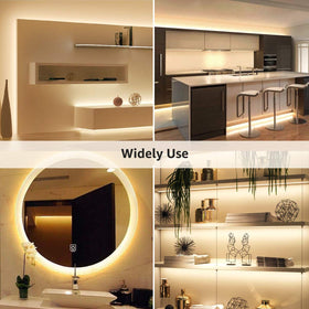 Lepro dimmable strip with dimmer enables mood adjustments.