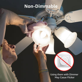 Lepro E12 daylight bulb with 240deg beam for broad illumination.