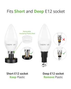 Lepro E12 bulb provides 470 lumens for everyday ambiance.