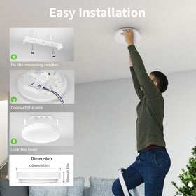Lepro easy installation ceiling light for various spaces