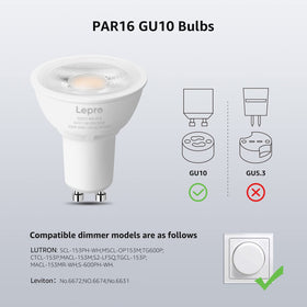 Lepro GU10 LED bulb 40-degree beam highlights key areas