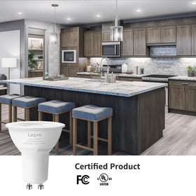 Lepro GU10 LED bulb reliable track lighting performance in homes