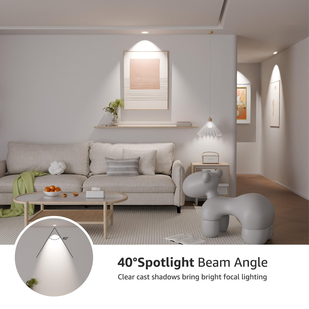 Lepro GU10 LED bulb instant-on illumination without flicker