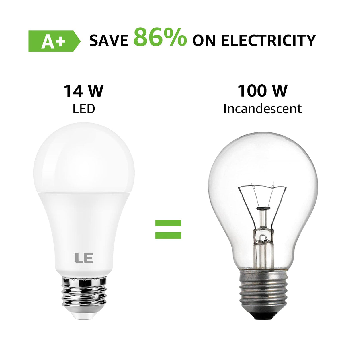 Lepro home lighting setup with six-pack bulbs for lamps.