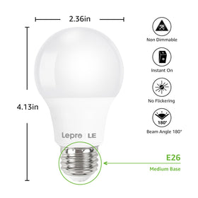 Crisp white daylight from Lepro bulbs for reading and work